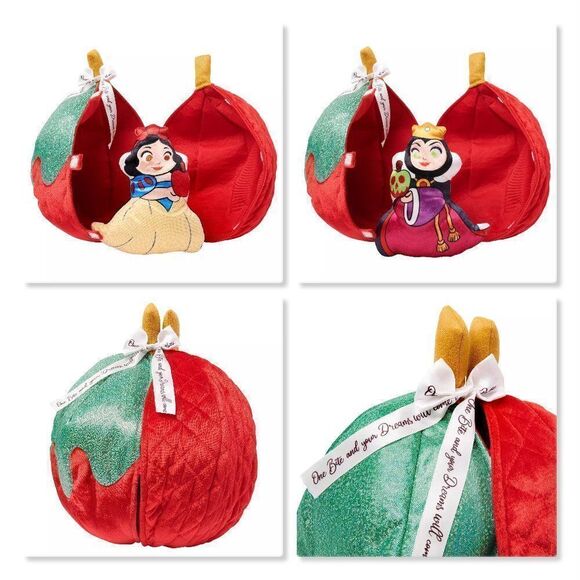 NEW! Disney Snow White & Evil Queen Plush in Poison Apple 13.5" - Picture 1 of 16